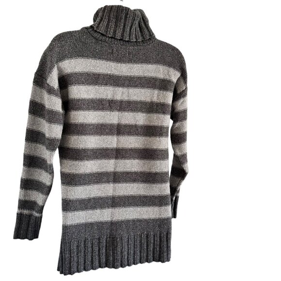 Toad Co sweater Women's size XS knit longsleeve gray stripes - Picture 2 of 11
